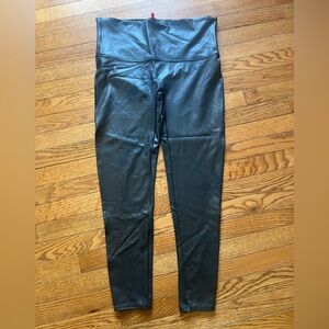 SPANX Faux Leather Leggings Black Plus Size 2X